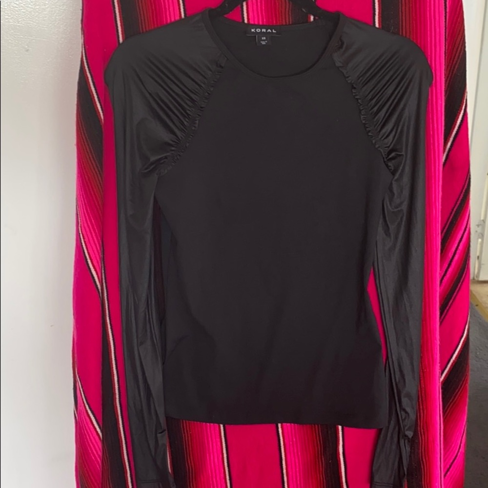 KORAL celebrity active wear black long sleeve